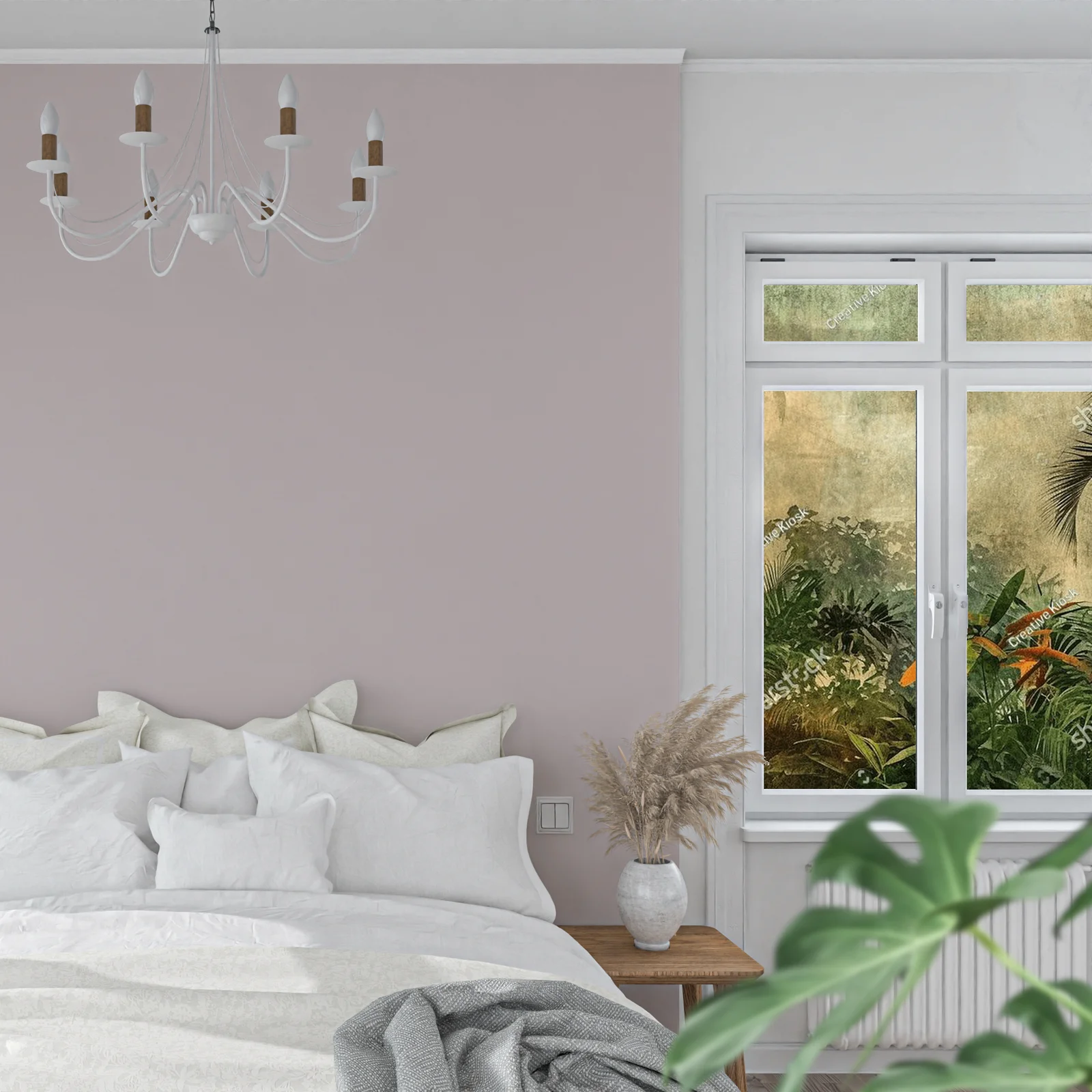 Abstrakcyjne tło z vintage motywami florystycznymi