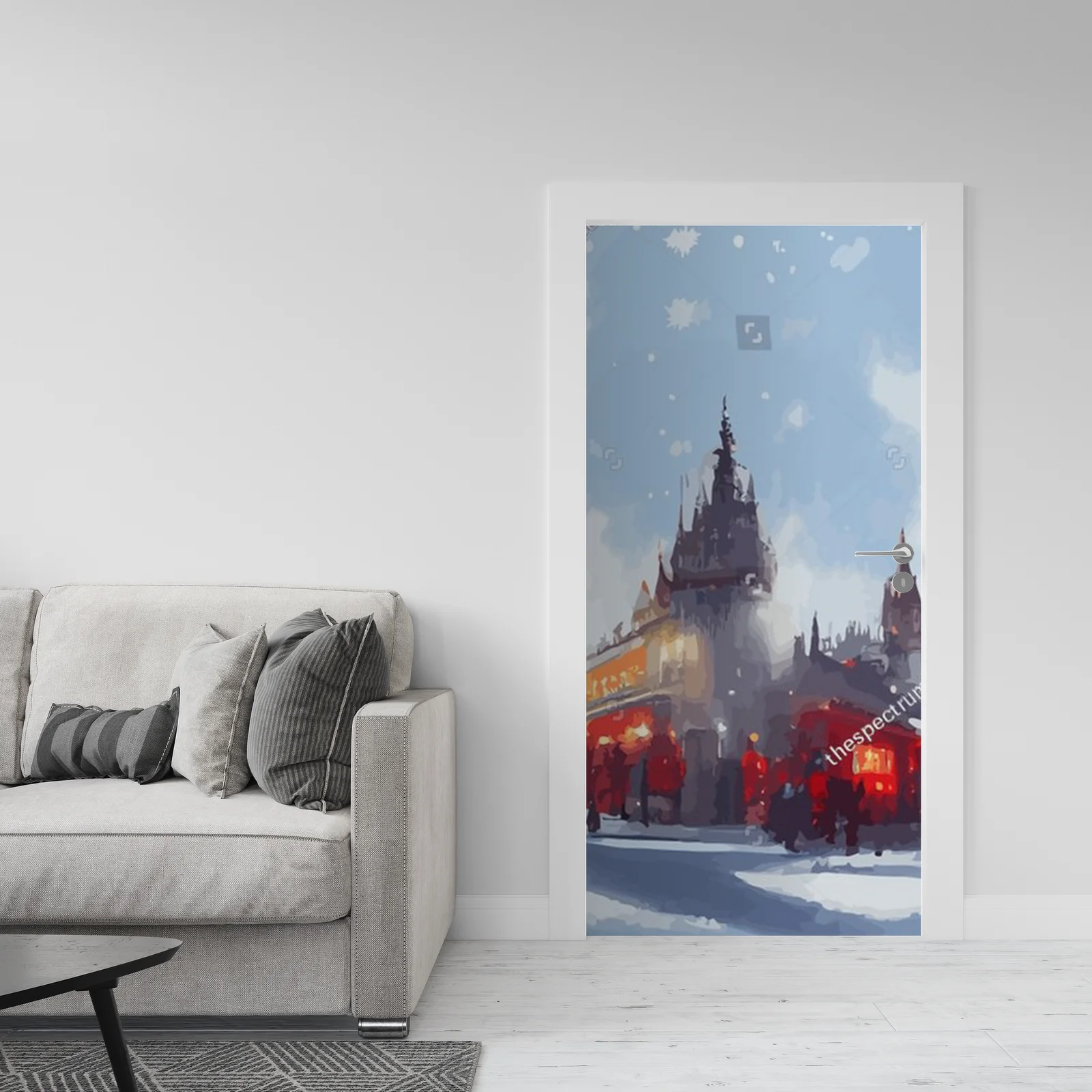 Zimowy Amsterdam: Ośnieżony Big Ben w pastelowych barwach