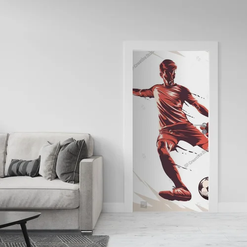 Dynamiczna chwała futbolu w białych odcieniach