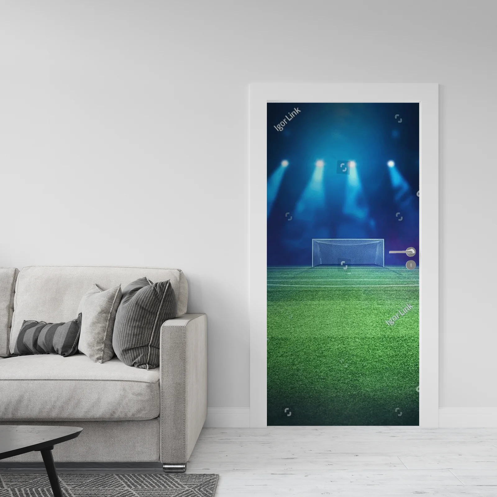 Magiczny stadion w nocnej symfonii barw
