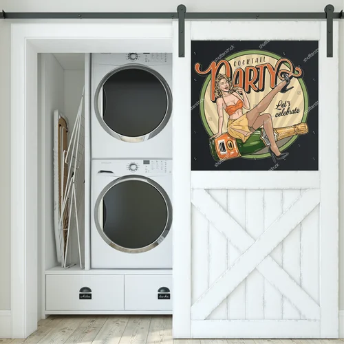 Kolorowy vintage plakat koktajlowy