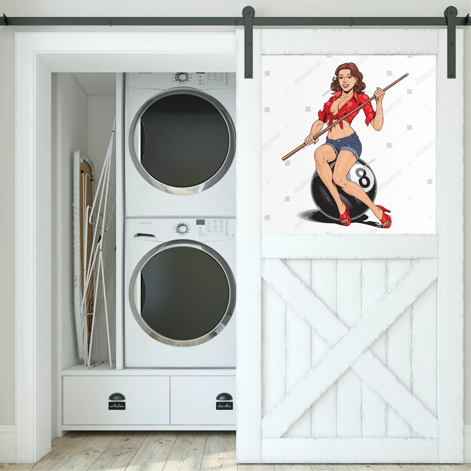 Pin Up Girl w Billiardowej Aranżacji