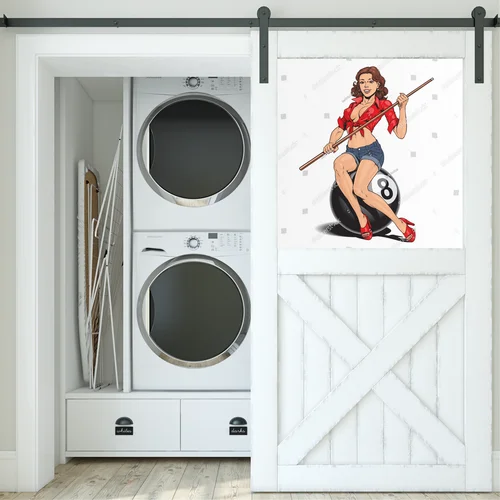 Pin Up Girl w Billiardowej Aranżacji