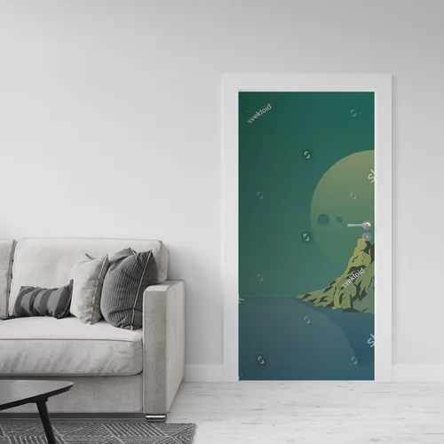 Kosmiczny krajobraz na tle odległych planet