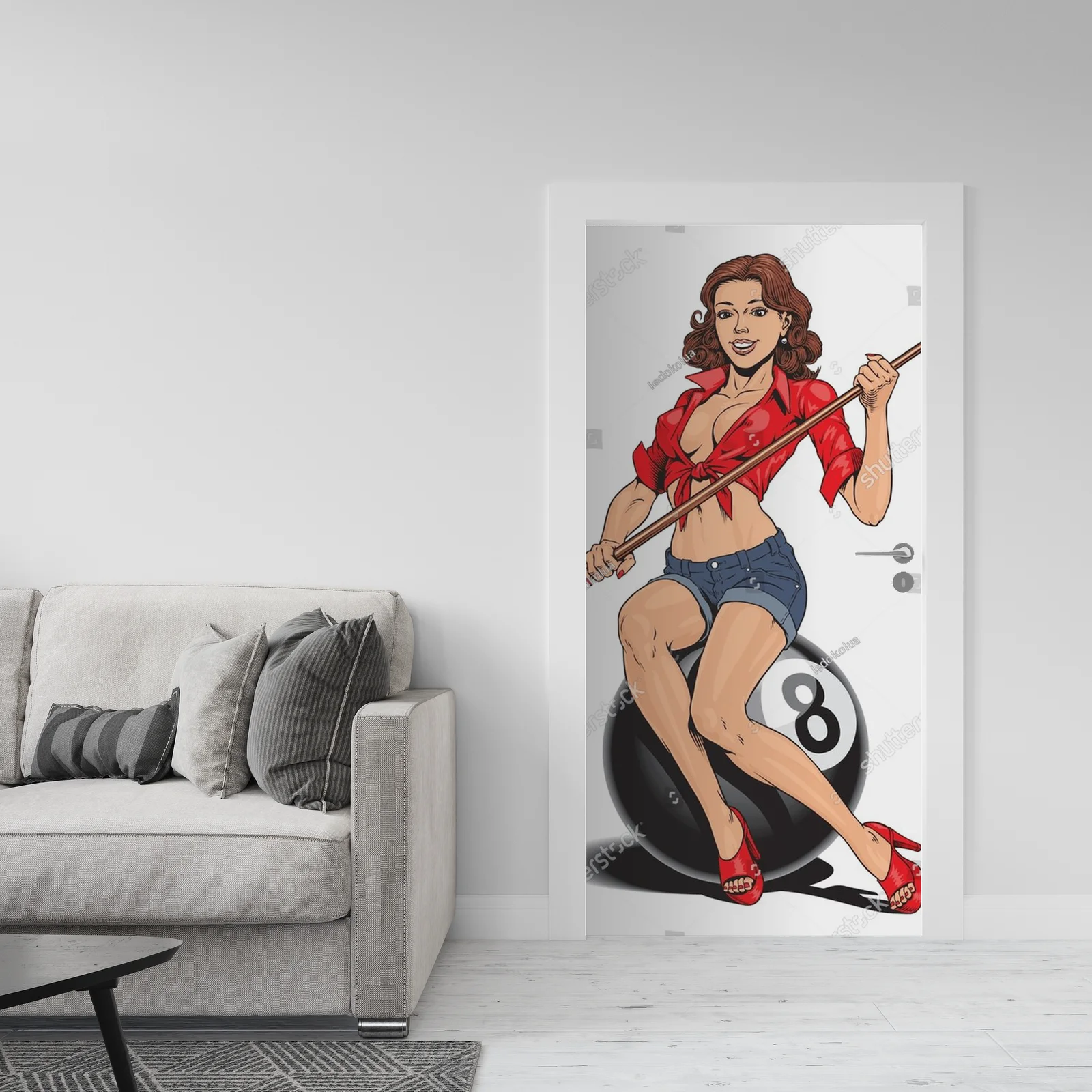 Pin Up Girl w Billiardowej Aranżacji