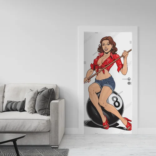 Pin Up Girl w Billiardowej Aranżacji