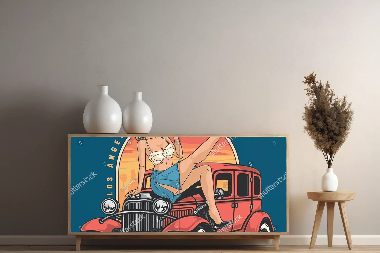 Wakacyjna podróż do Kalifornii w kolorowym stylu