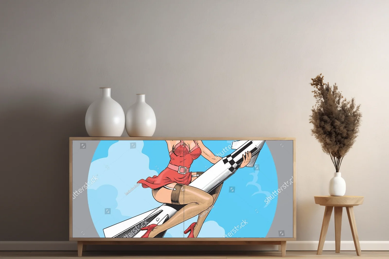 Pin-up girl na rakiecie: słodki powrót do lat 50.