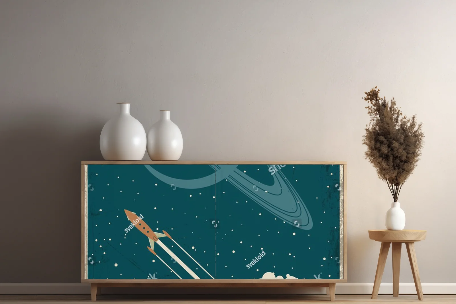 Księżycowe marzenia w retro kolorach