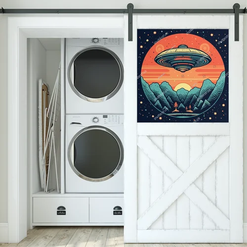 Kosmiczna podróż w stylu retro z UFO