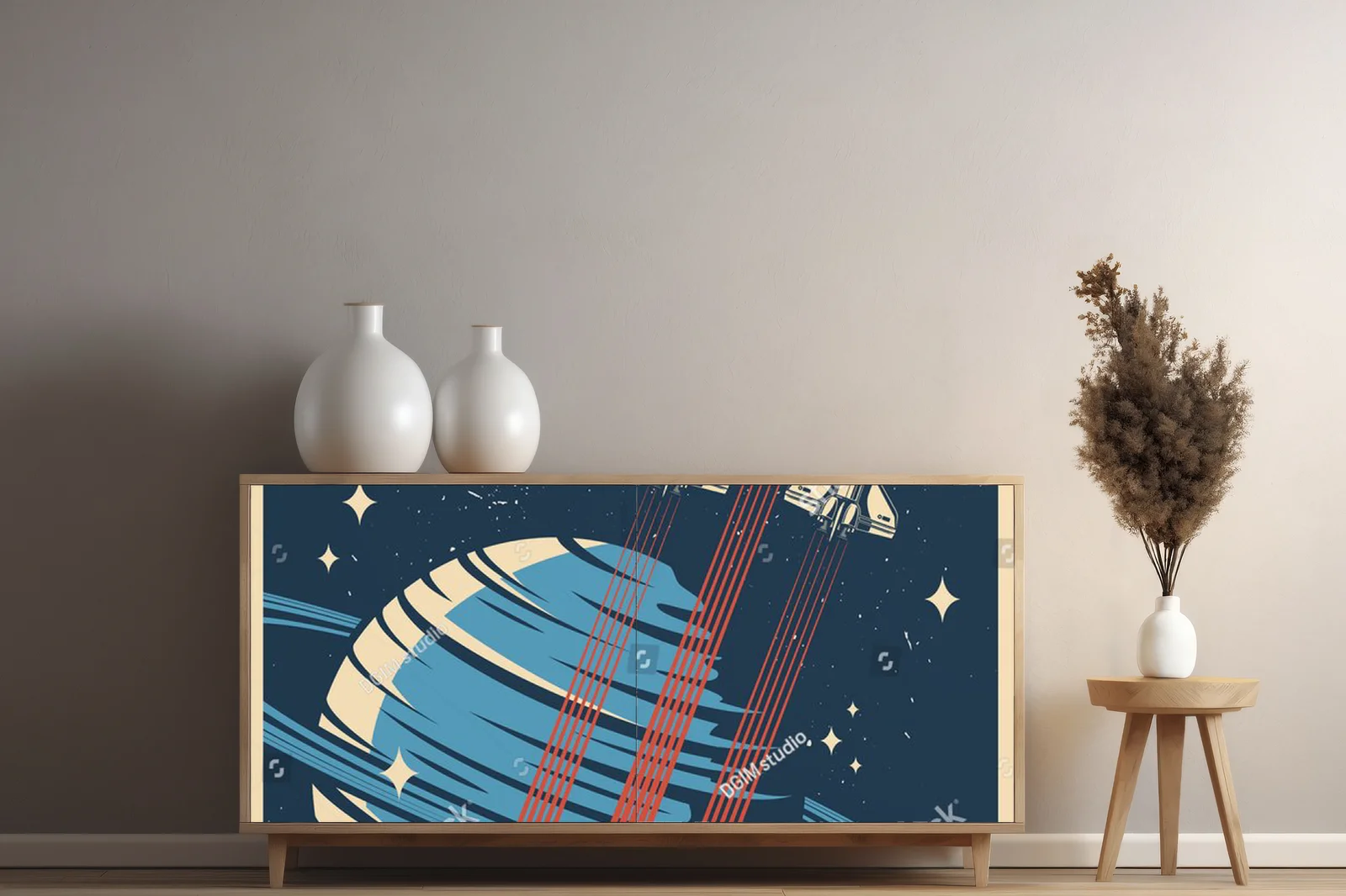 Kosmiczna podróż w vintage'owym stylu pełnym kolorów