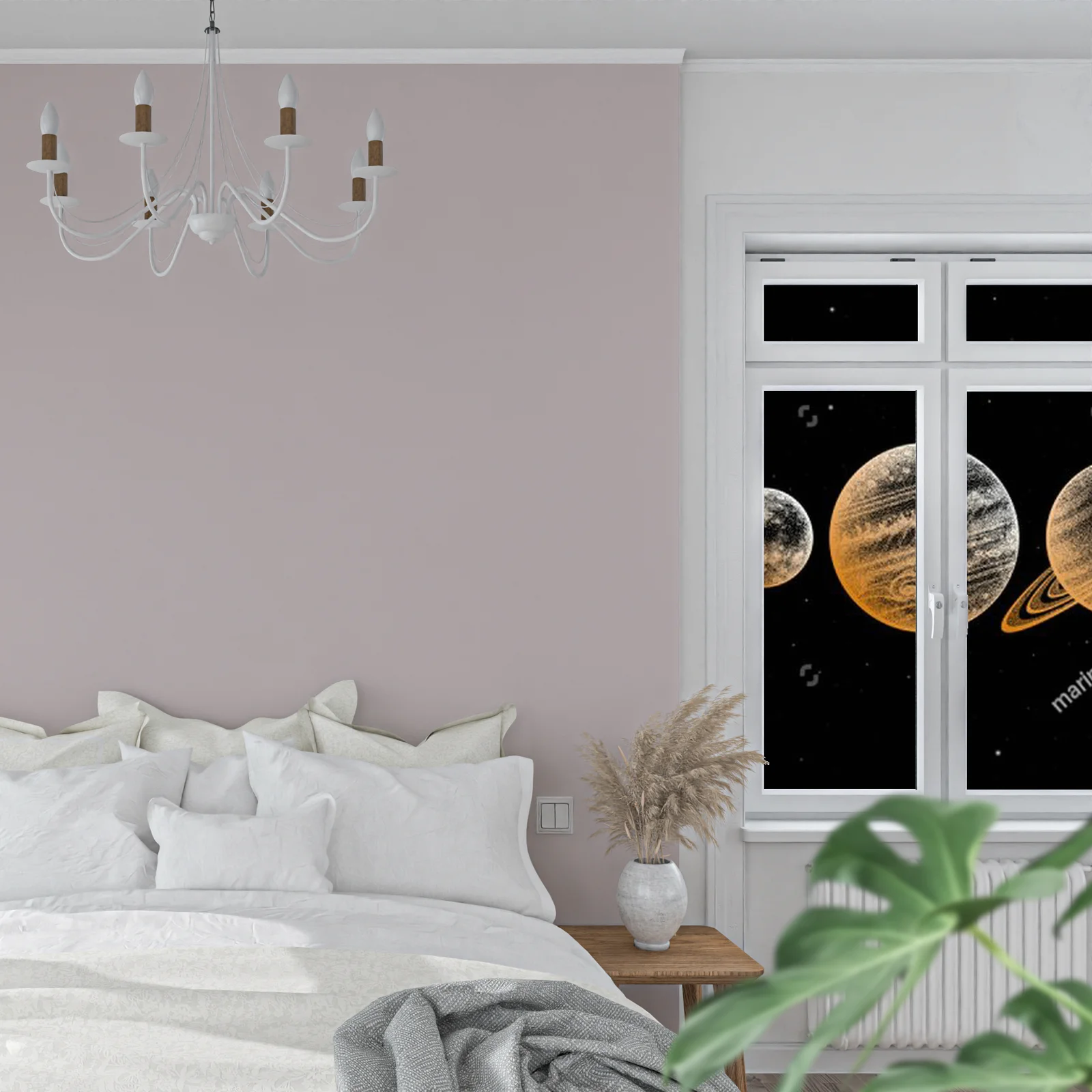 Wyprawa w Kosmos: Elegancja Planet w Czarnej Aranżacji