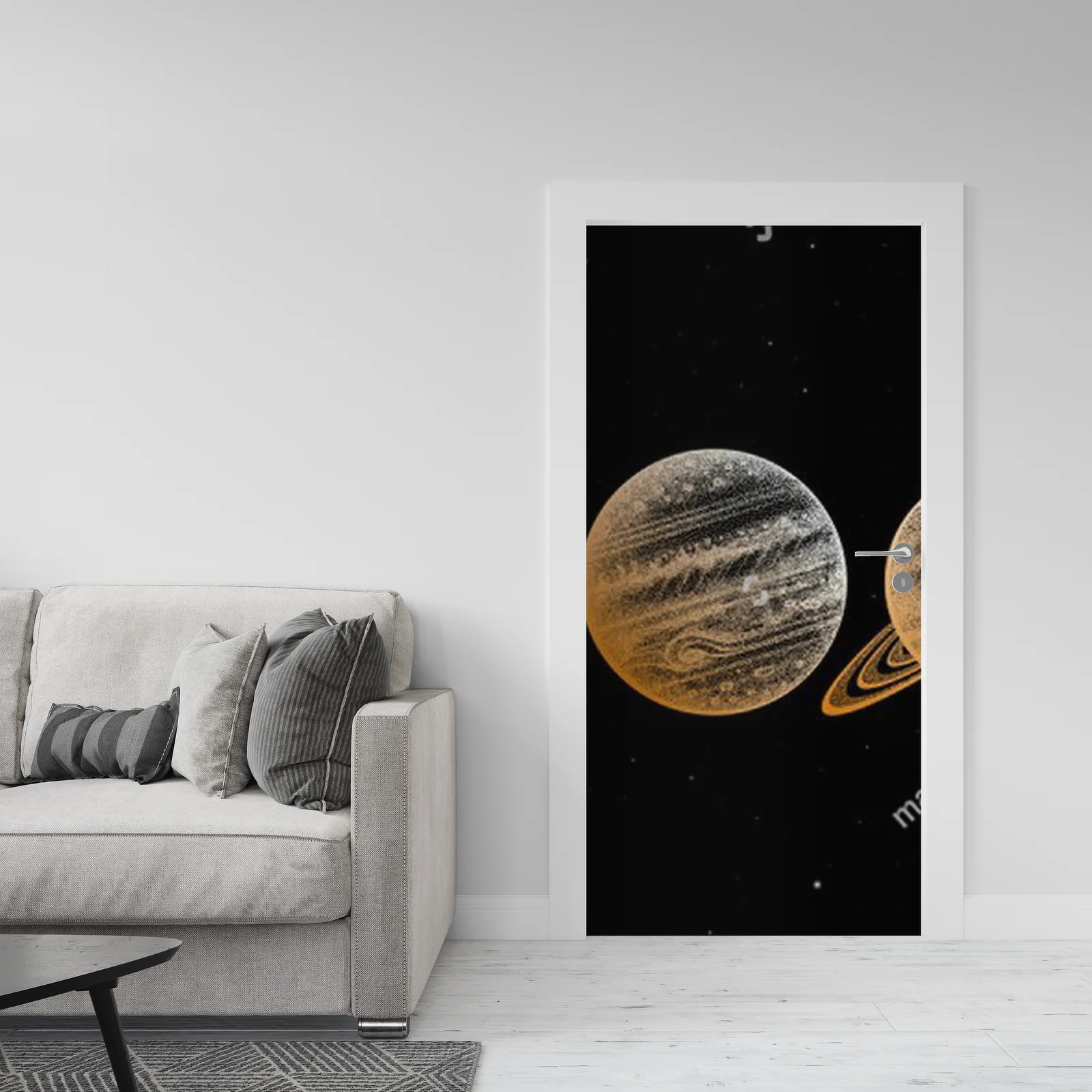 Wyprawa w Kosmos: Elegancja Planet w Czarnej Aranżacji