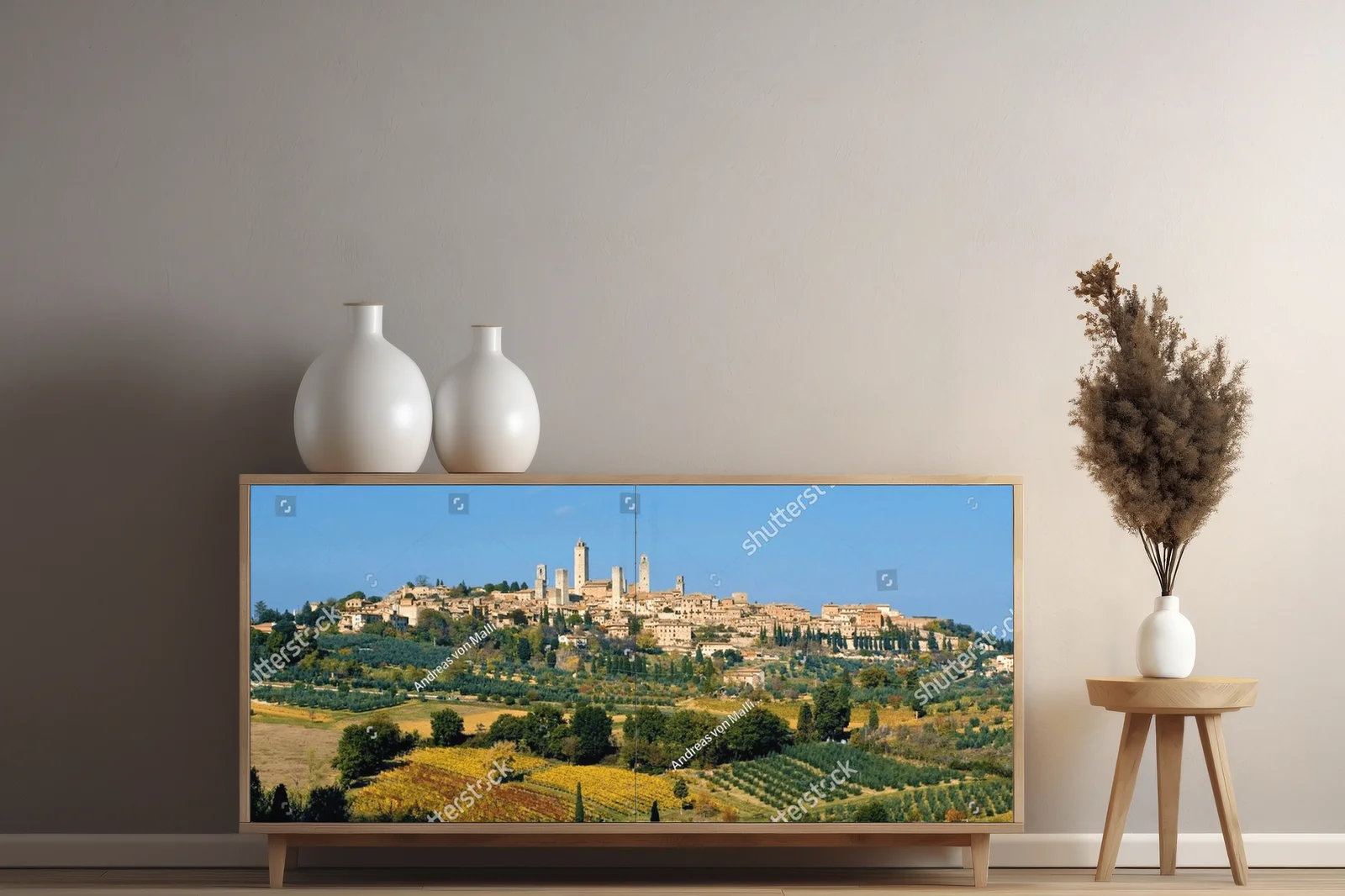 Urok San Gimignano w złotych barwach jesieni