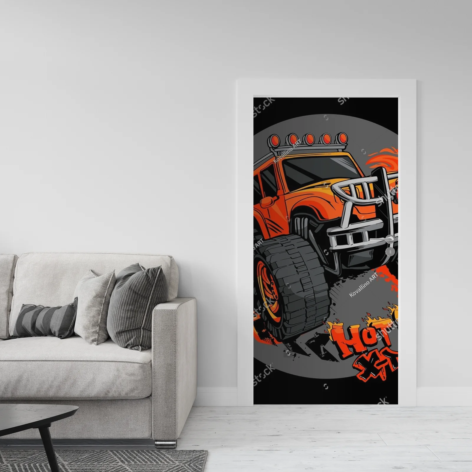 Energia off-roadowego w stylu street art