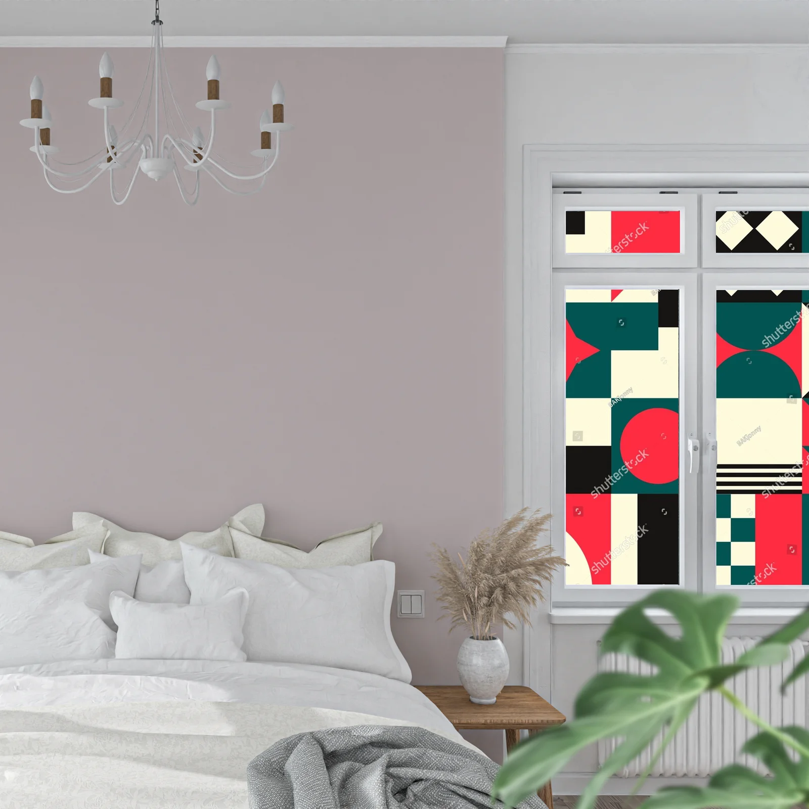 Nowoczesne geometryczne motywy w eleganckich barwach