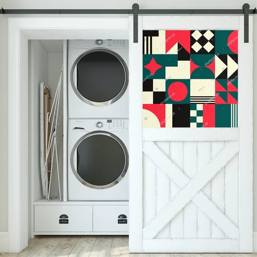 Nowoczesne geometryczne motywy w eleganckich barwach