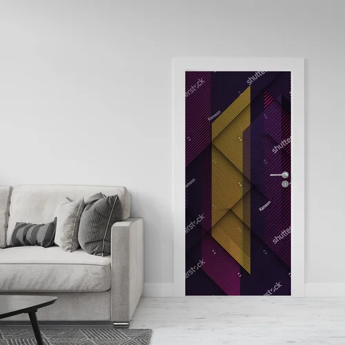 Abstrakcyjna geometria w głębokich odcieniach