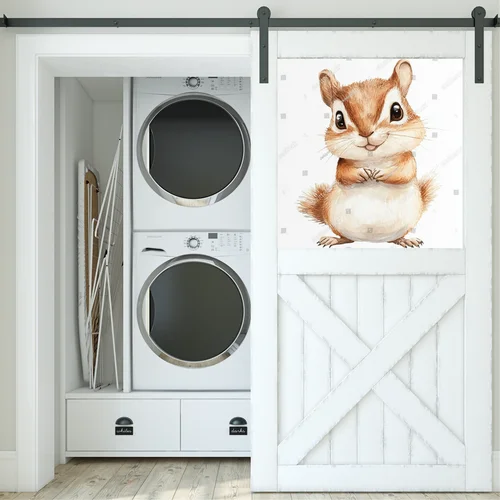 Radosny chipmunk w lekko pastelowej aurze
