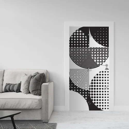 Abstrakcyjne geometryczne kształty w nasyconej bieli