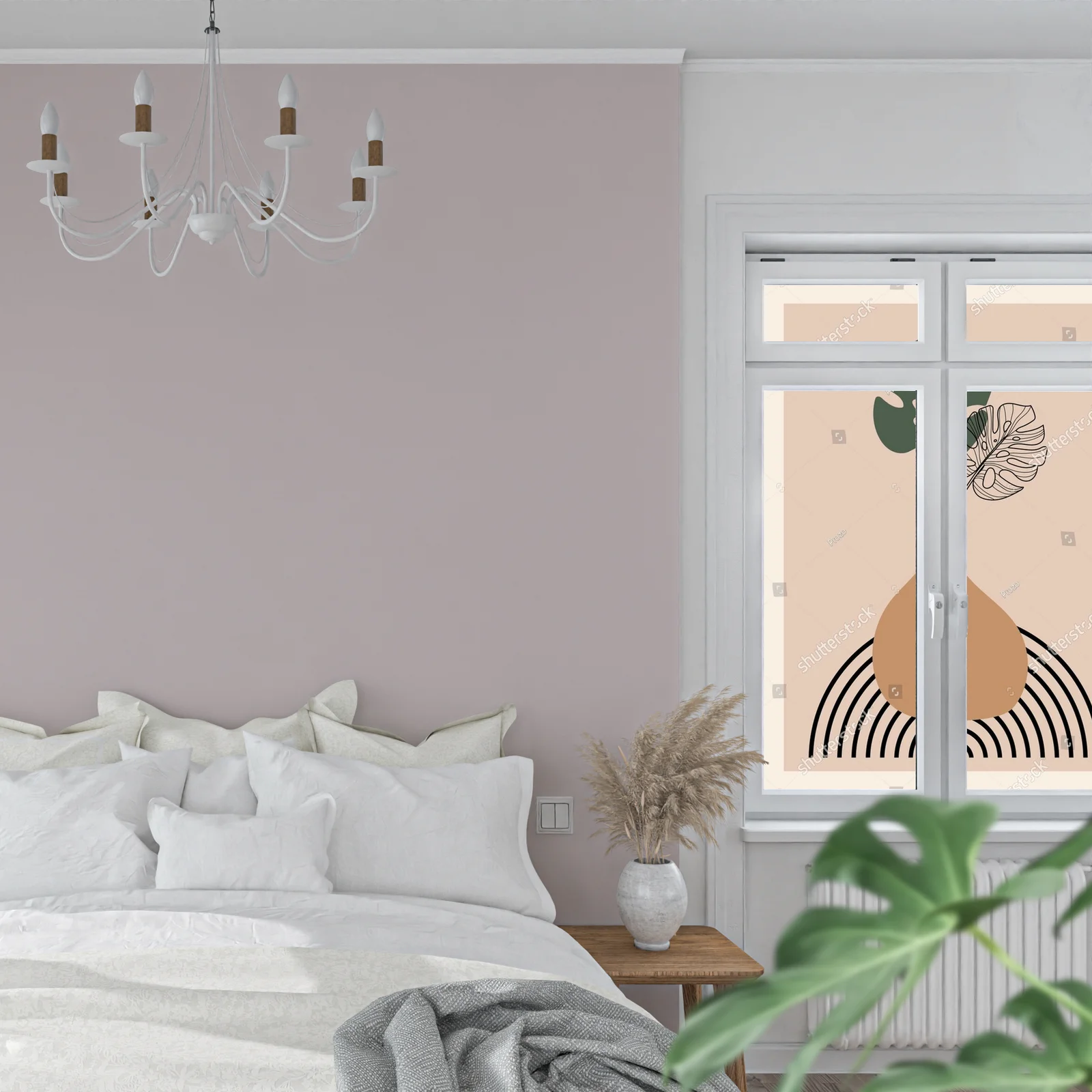Abstrakcyjne botaniczne kompozycje w boho stylu