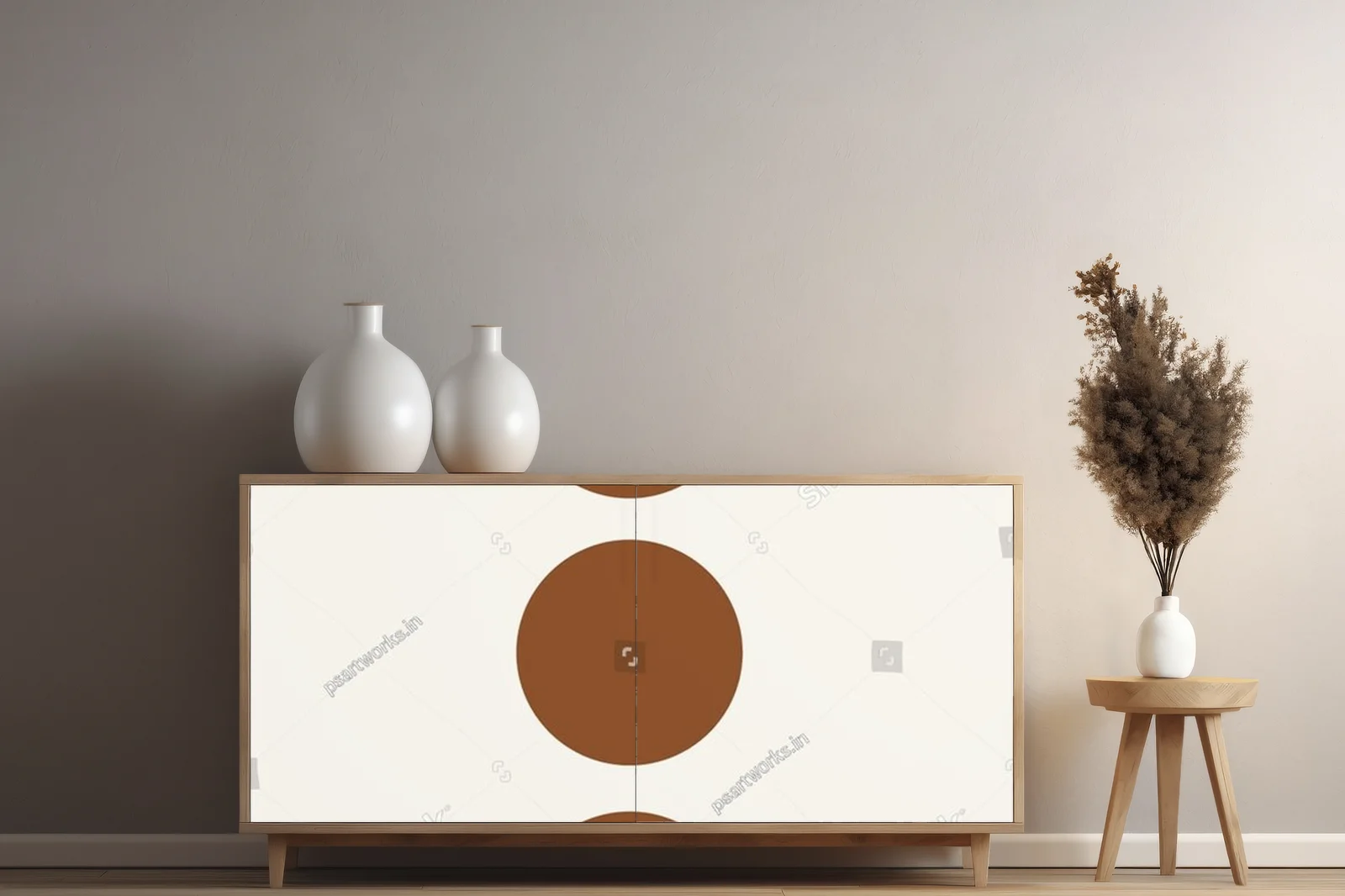 Minimalistyczna kompozycja w beżowych tonacjach