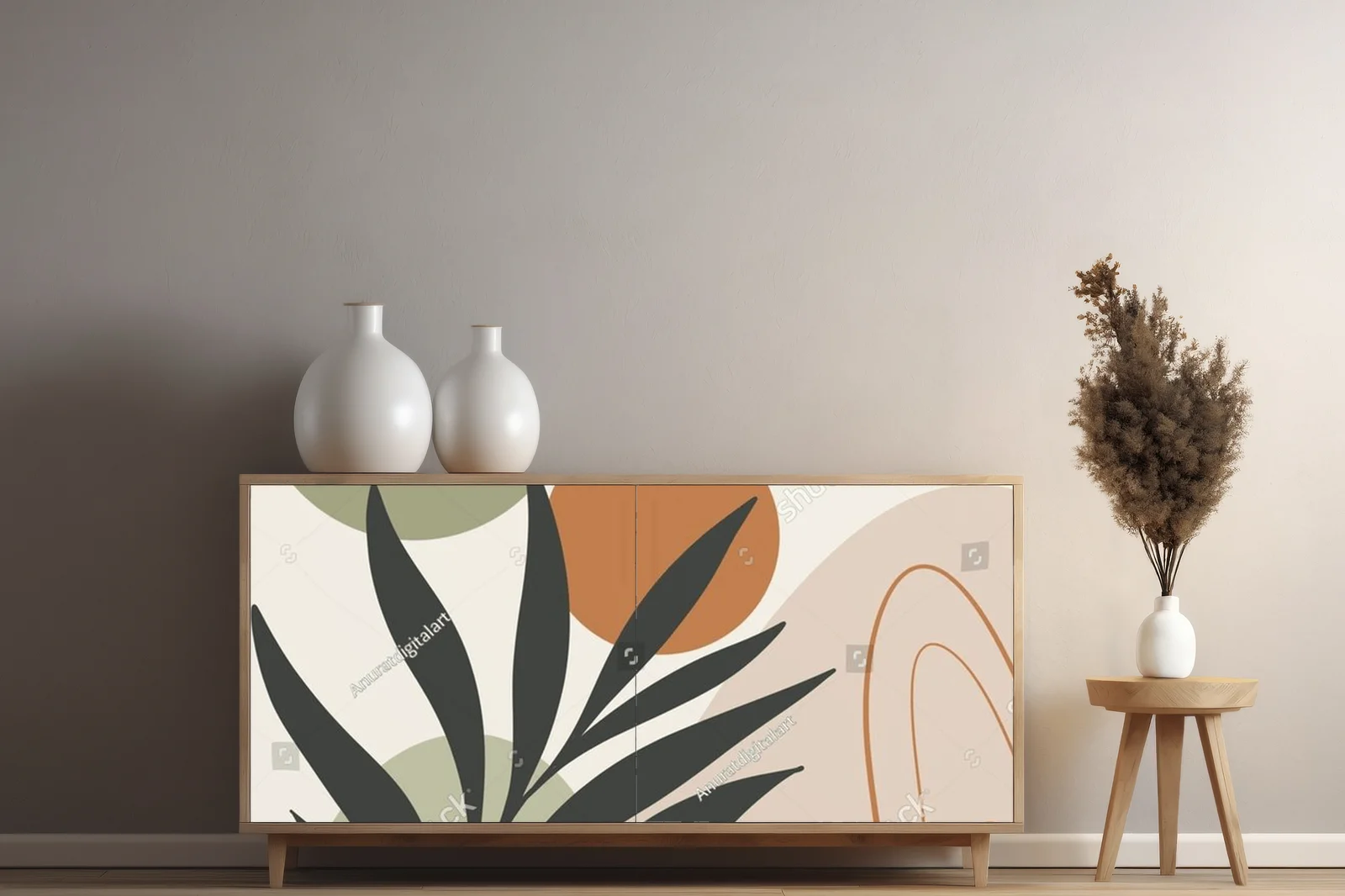 Elegancka geometria w delikatnych, pastelowych tonach