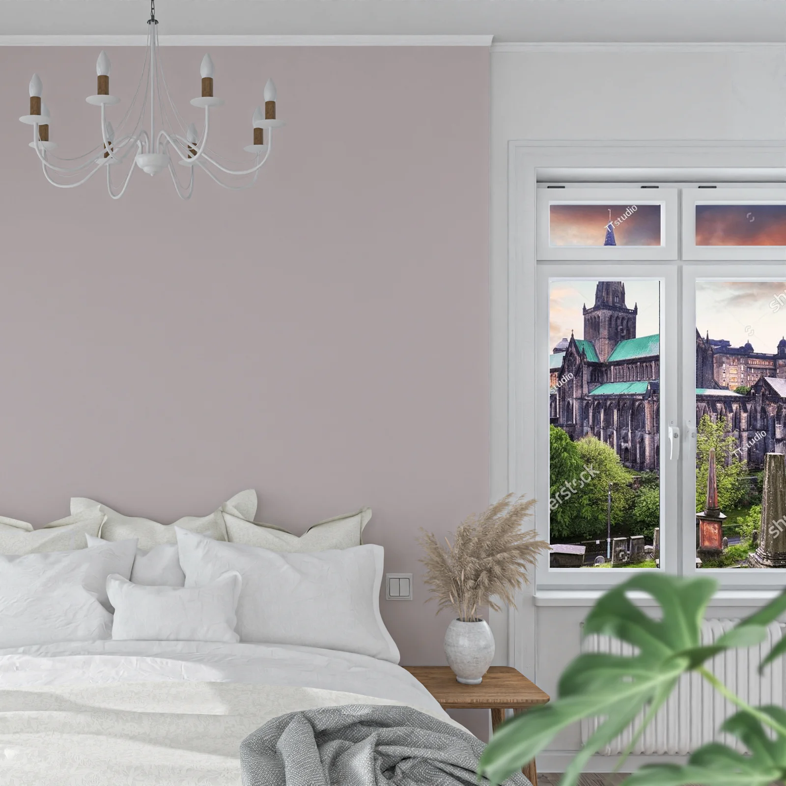 Cudowna architektura Glasgow z jasnym tonem