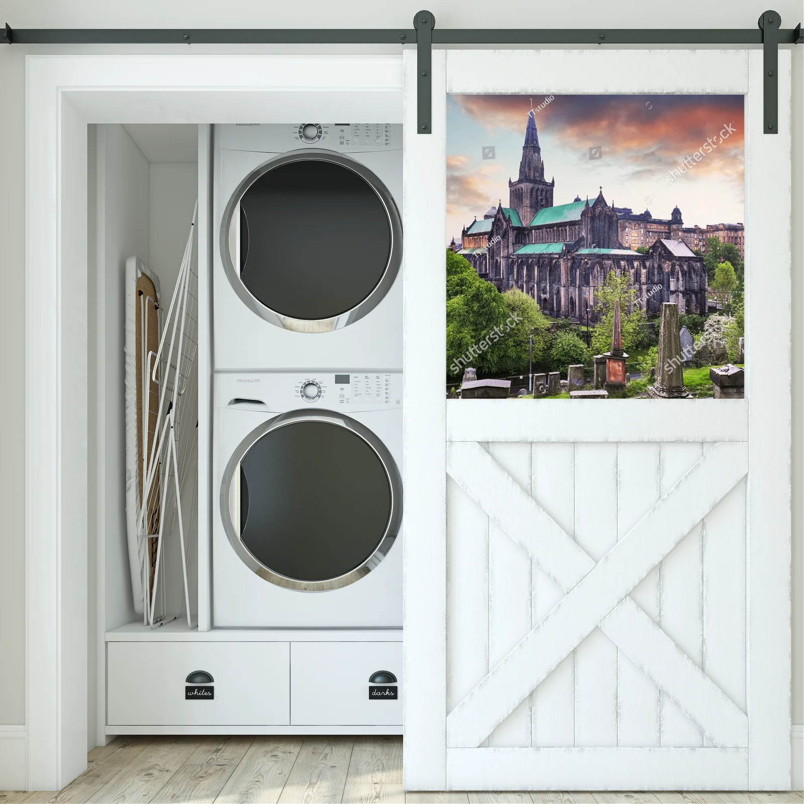 Cudowna architektura Glasgow z jasnym tonem