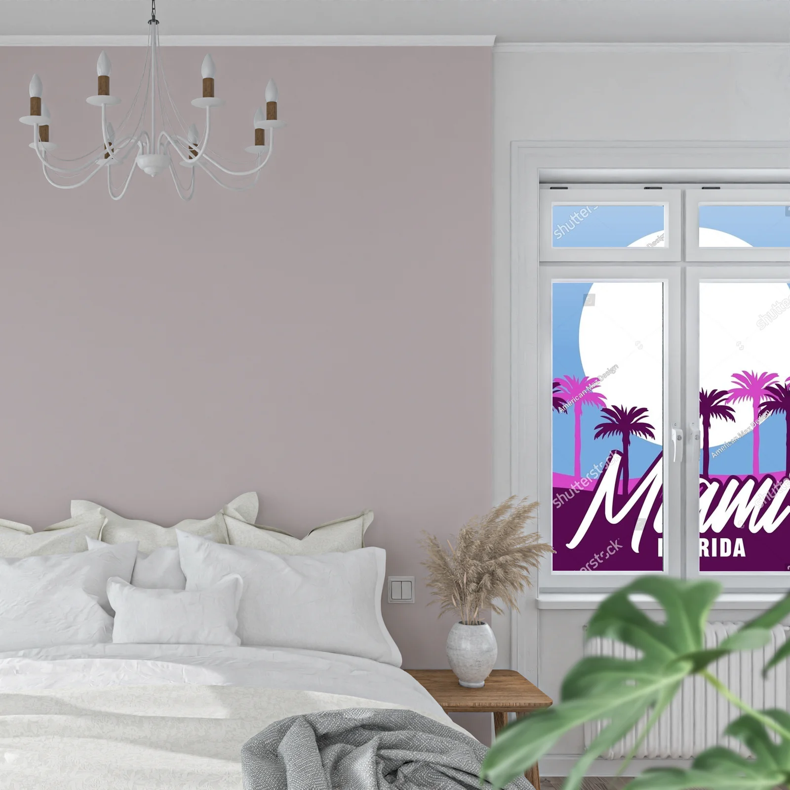 Tropikalna magia Miami w białej oprawie