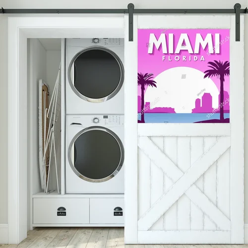 Wakacyjny krajobraz Miami w różowej tonacji
