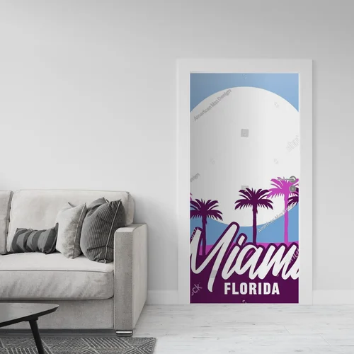 Tropikalna magia Miami w białej oprawie