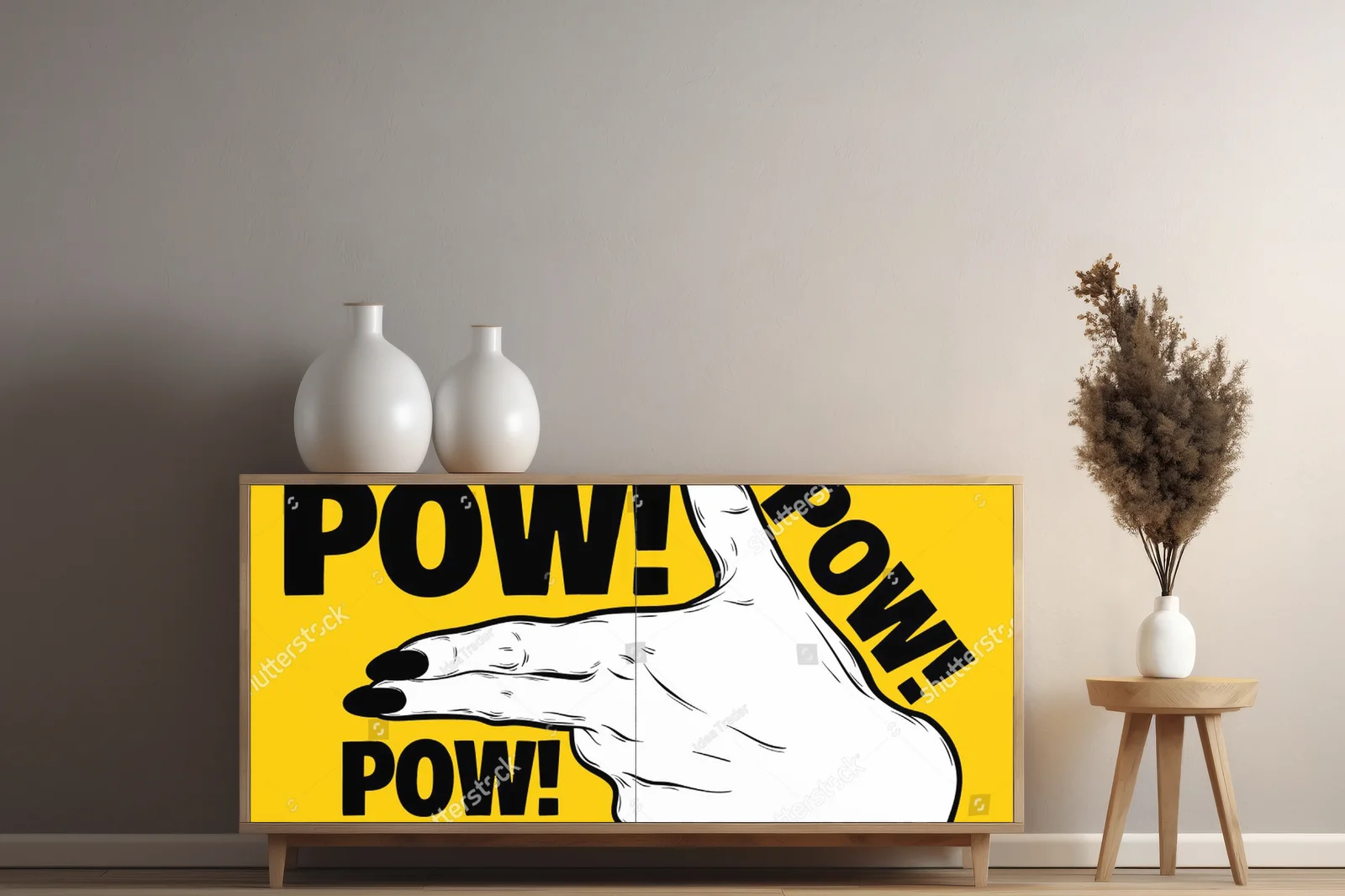 Energia ręki w żywych, słonecznych barwach