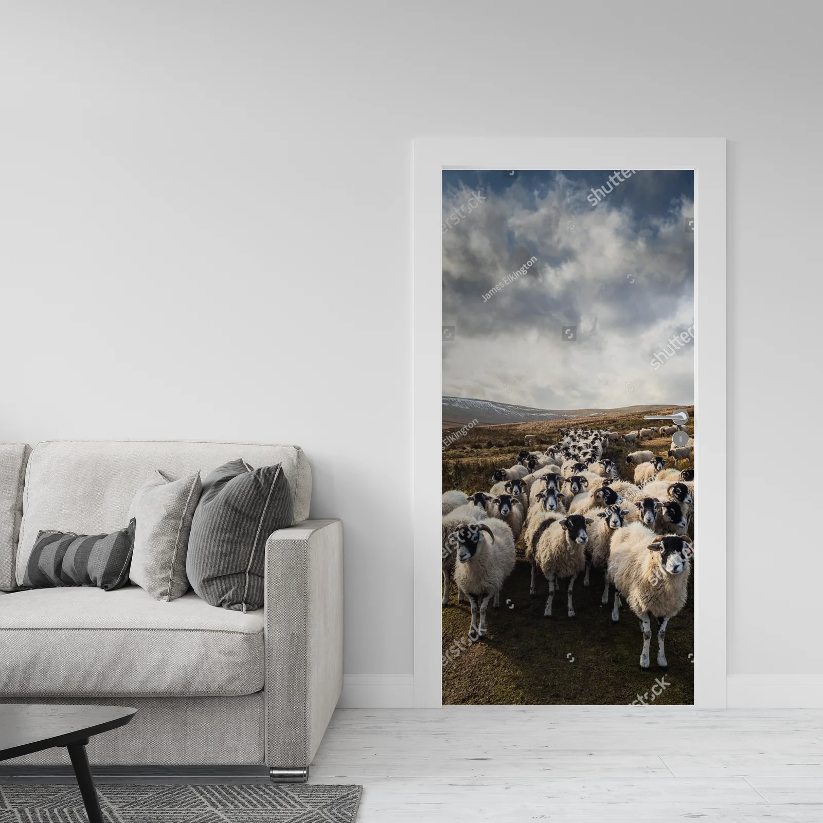 Fascynujący krajobraz z owcami w Yorkshire Dales