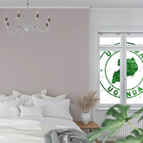 Elegancka kompozycja z mapą Ugandy