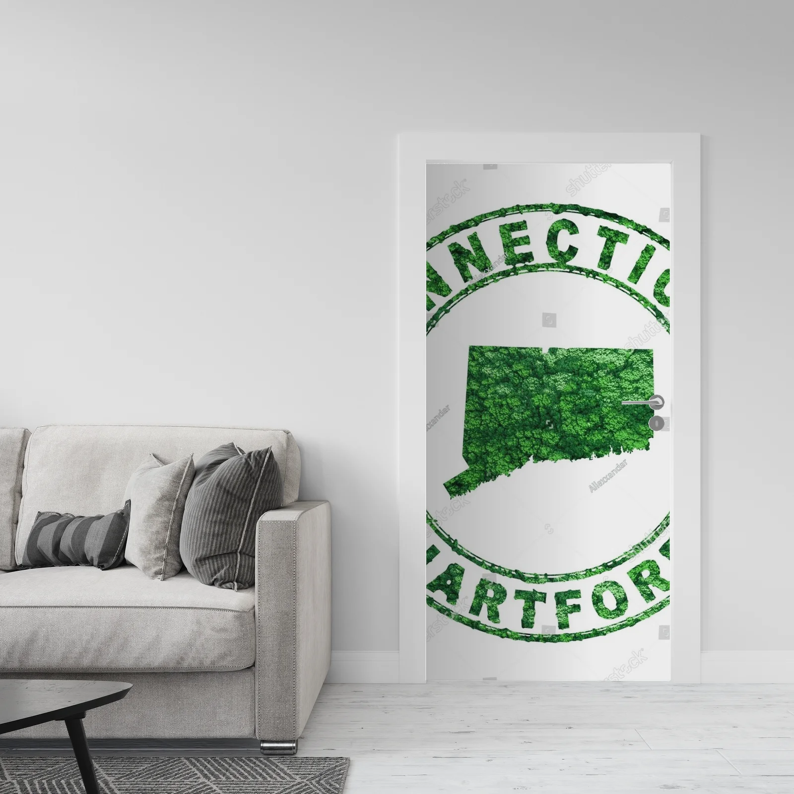 Ekologiczna kompozycja Connecticut w białych tonach