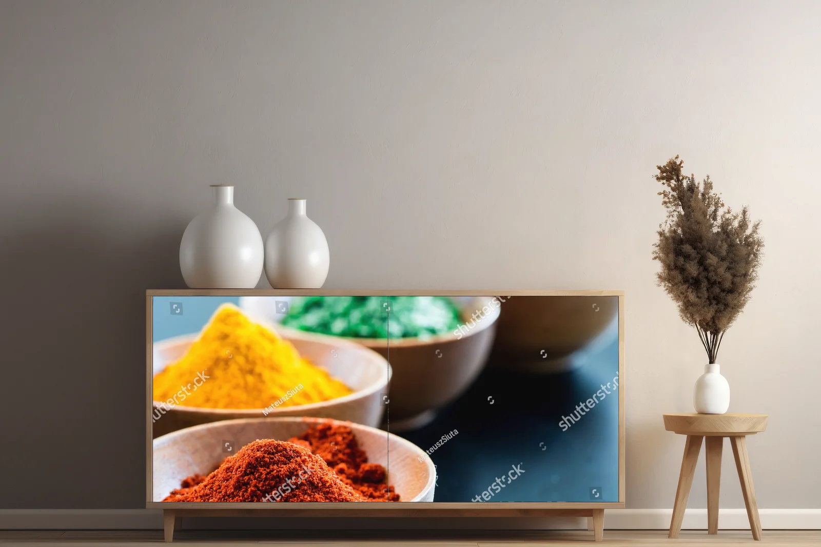 Aromatyczne przyprawy w naturalnych misach