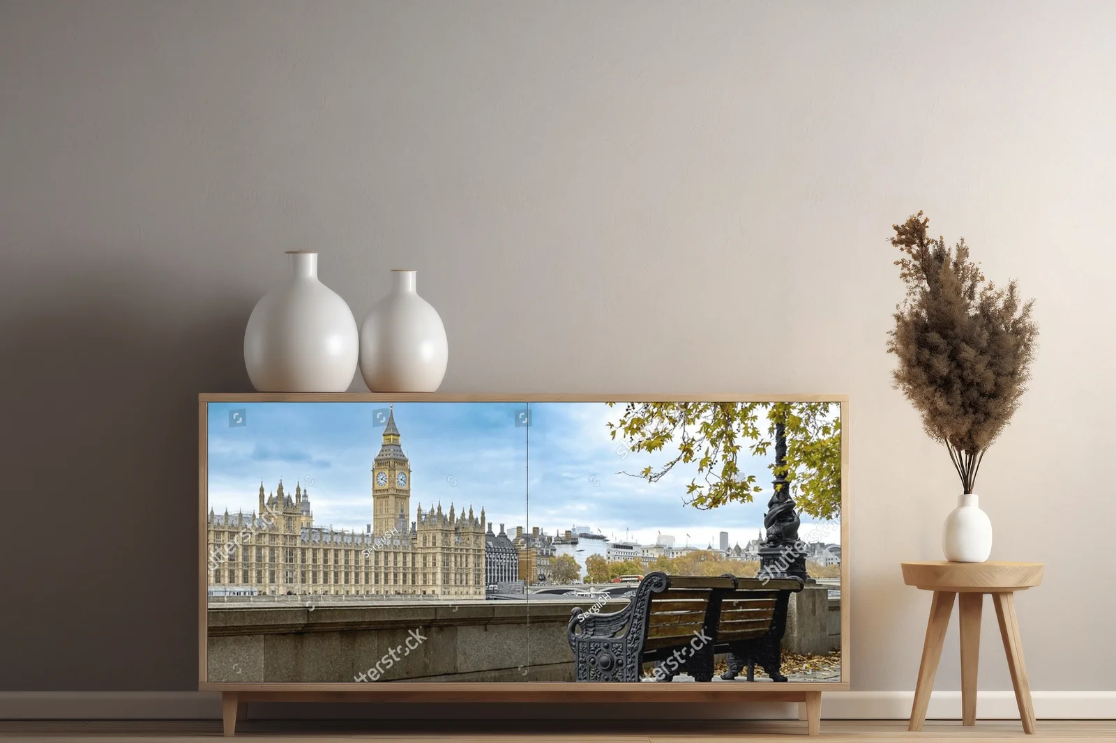 Jesienne widoki Londynu w pastelowych barwach