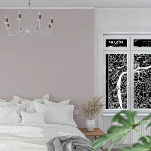 Monochromatyczna mapa Pragi w eleganckim wydaniu
