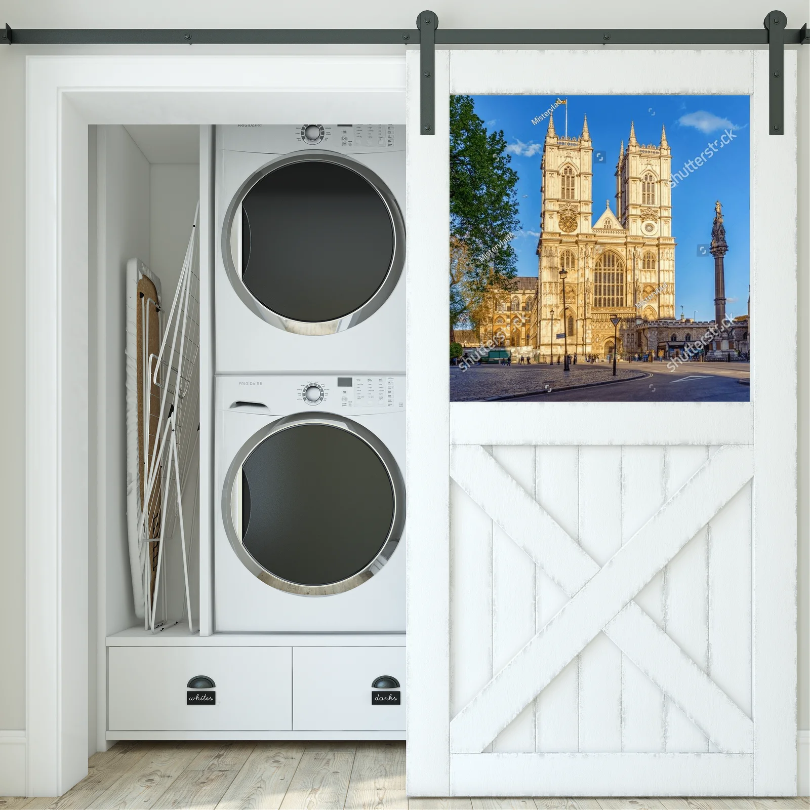 Westminster Abbey w zachodzącym słońcu