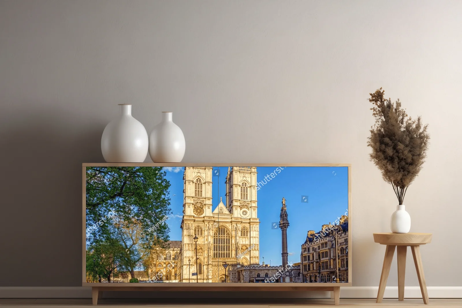 Westminster Abbey w zachodzącym słońcu