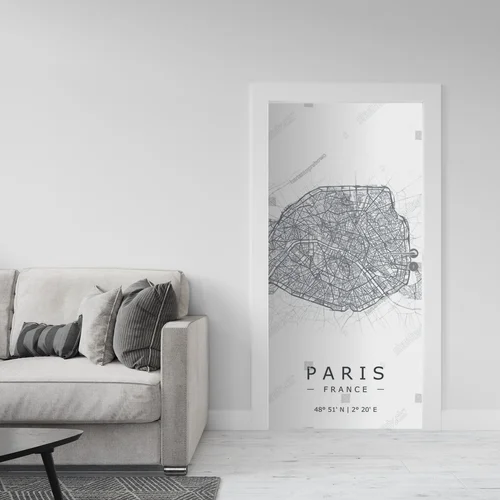 Niezwykła mapa Paryża w minimalistycznym stylu