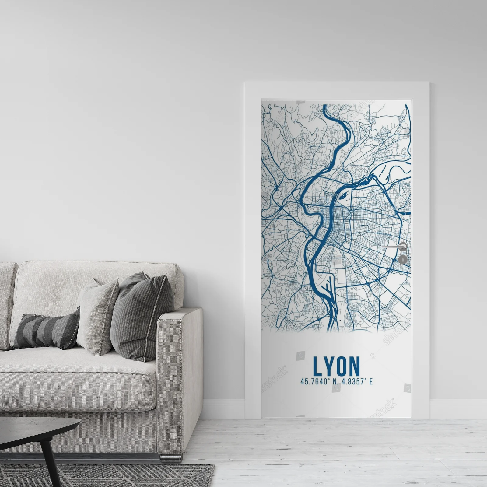 Lyon w błękicie – Mapa, która oczarowuje