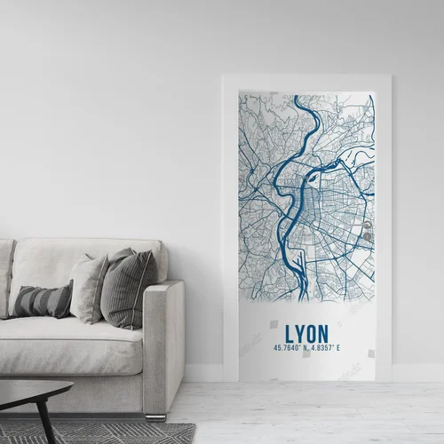 Lyon w błękicie – Mapa, która oczarowuje