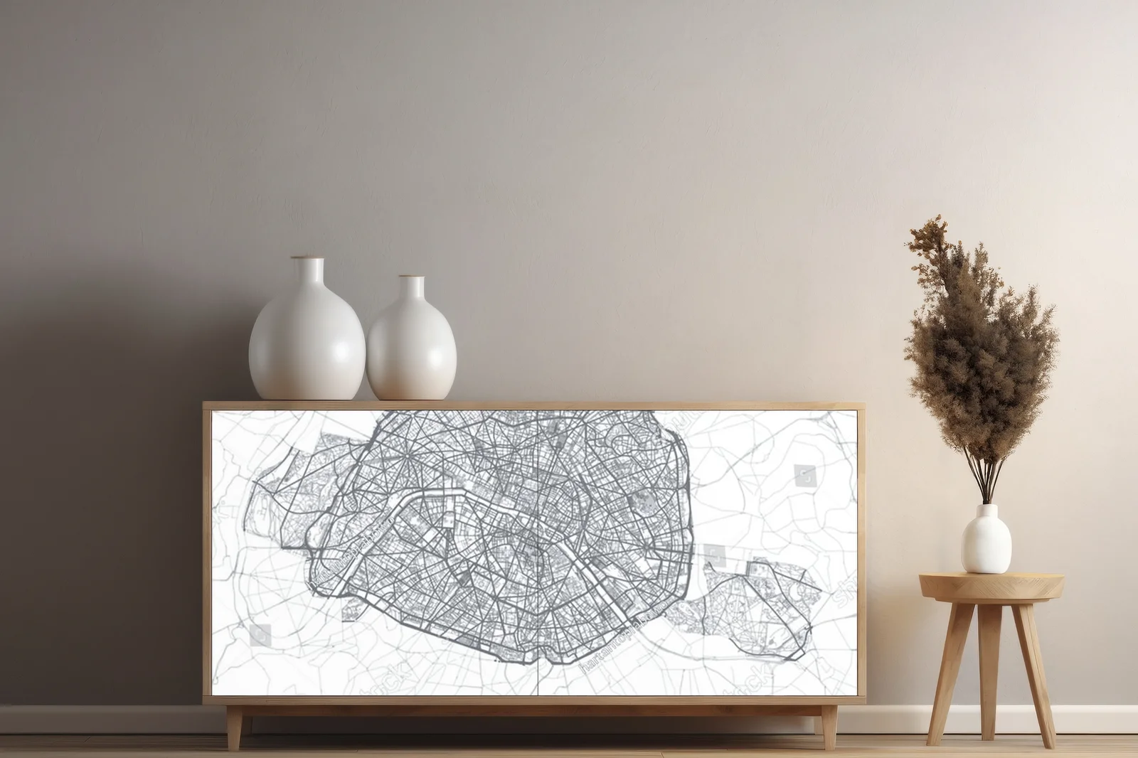 Niezwykła mapa Paryża w minimalistycznym stylu