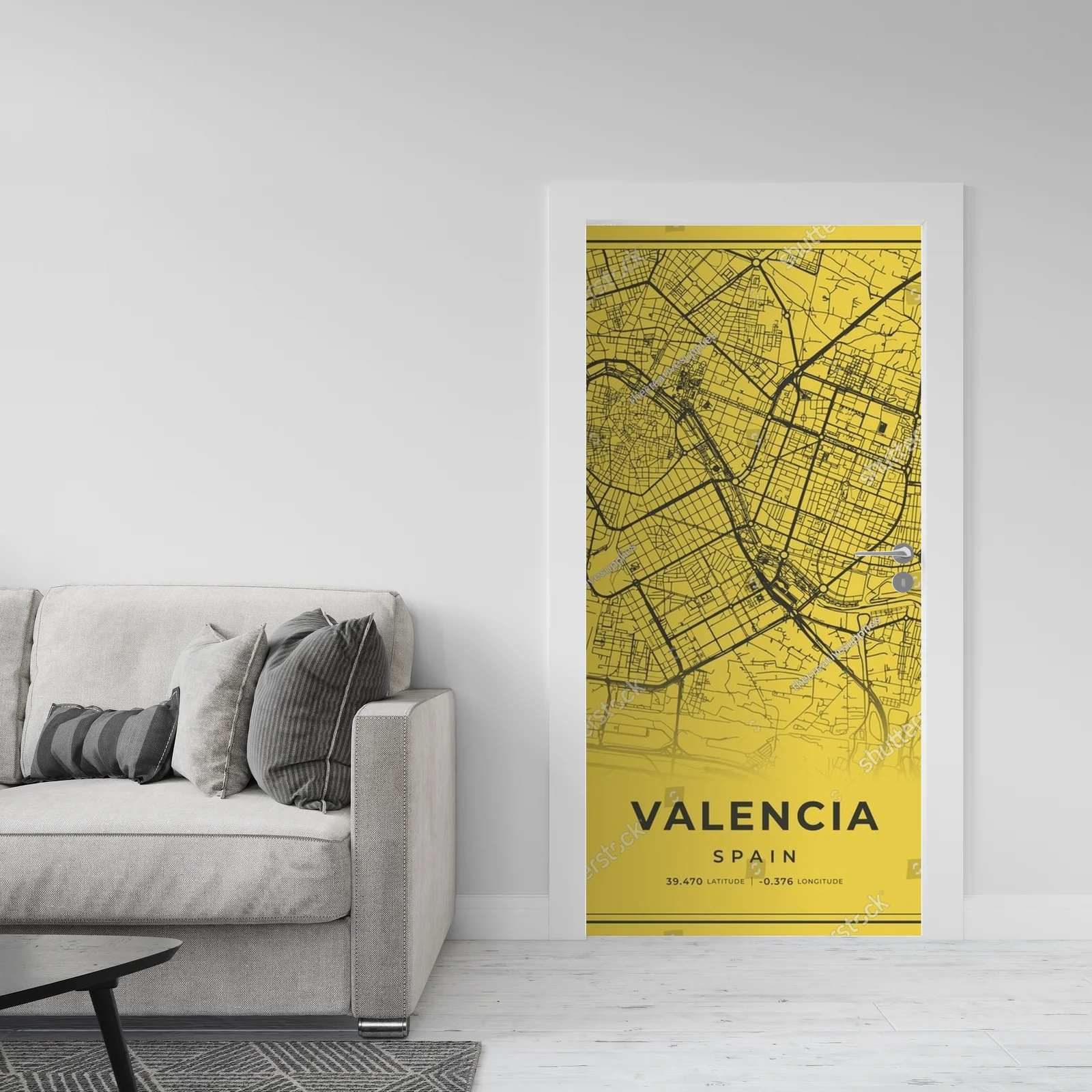 Wibrująca mapa flamenco w słonecznych tonach