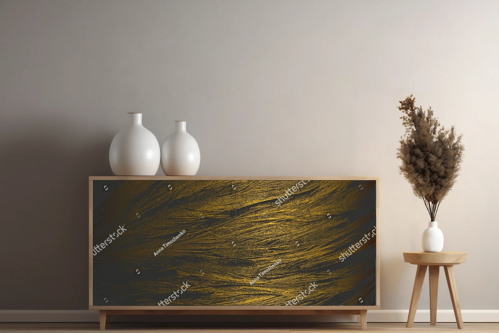 Ekskluzywny metaliczny gradient w odcieniach czerni i złota