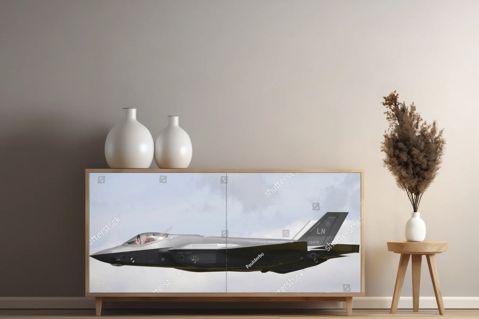 Futurystyczny F-35 w majestatycznym locie