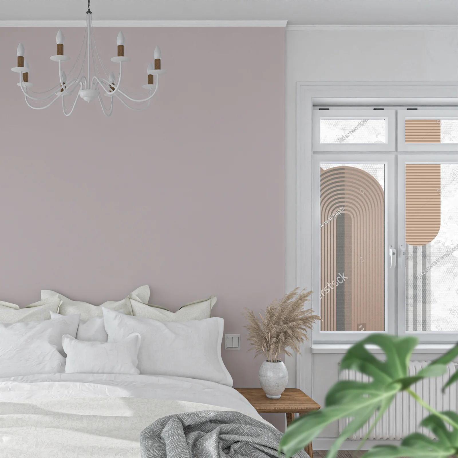 Nowoczesny mural w minimalistycznym stylu