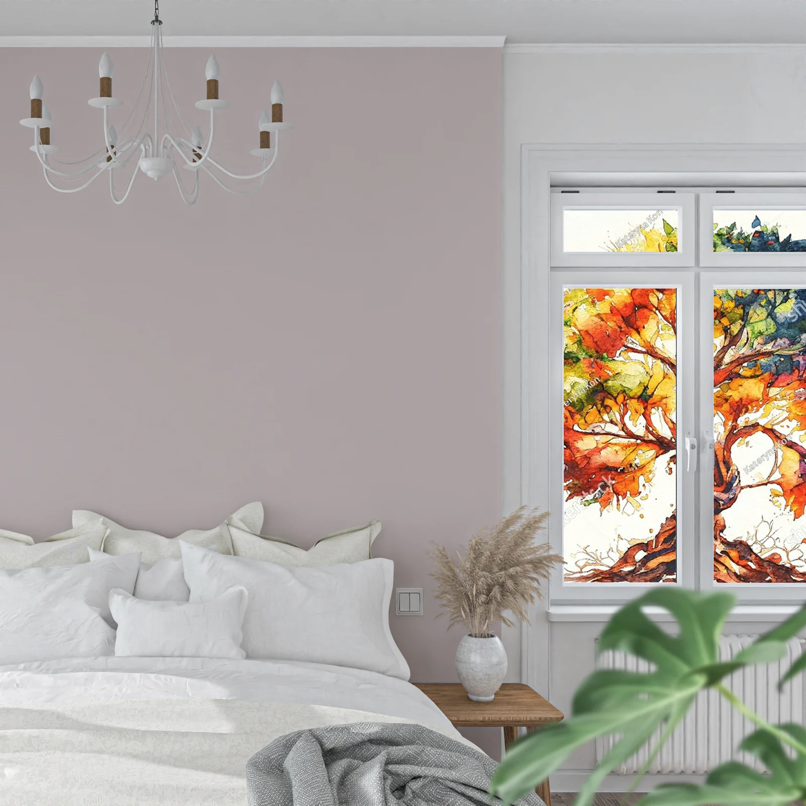 Magiczny projekt drzewa życia w pastelowych odcieniach